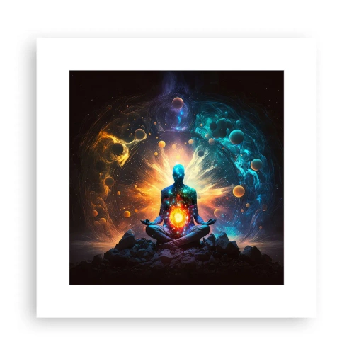 Affiche - Poster - Paix cosmique - 30x30 cm