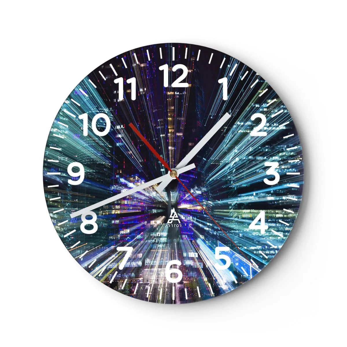 Horloge murale - Pendule murale - Transition vers l'hyperespace - 40x40 cm