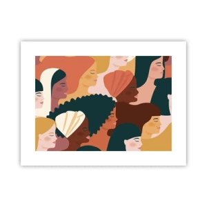 Affiche - Poster - Uniquement la féminité - 40x30 cm