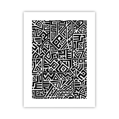 Affiche - Poster - Composition précolombienne - 30x40 cm