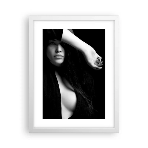 Affiche dans un cadre blanc - Poster - École de séduction - 30x40 cm