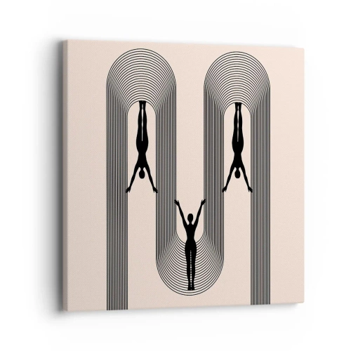 Impression sur toile - Image sur toile - Les jambes en l’air - 40x40 cm