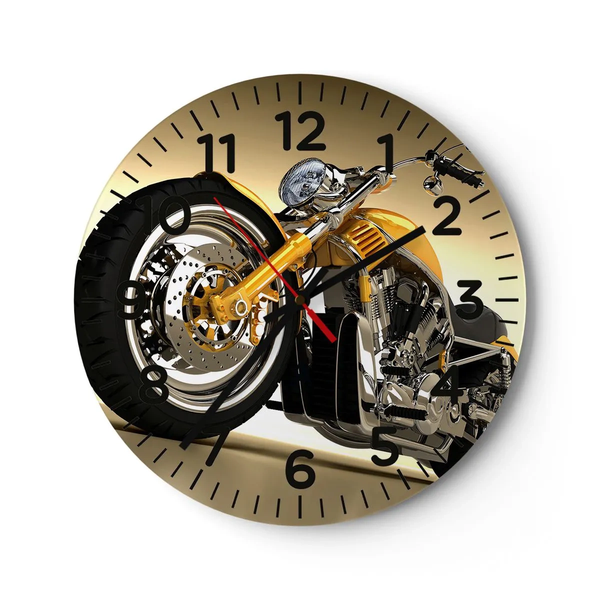 Horloge murale - Pendule murale - Un rêve de force et de vitesse - 30x30 cm