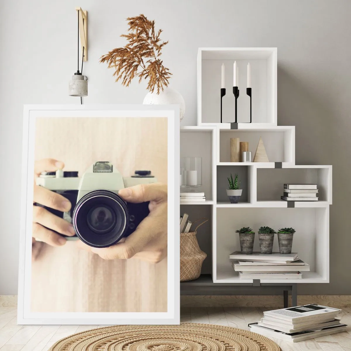 Affiche dans un cadre blanc - Poster - Pour voir plus ... - 40x50 cm