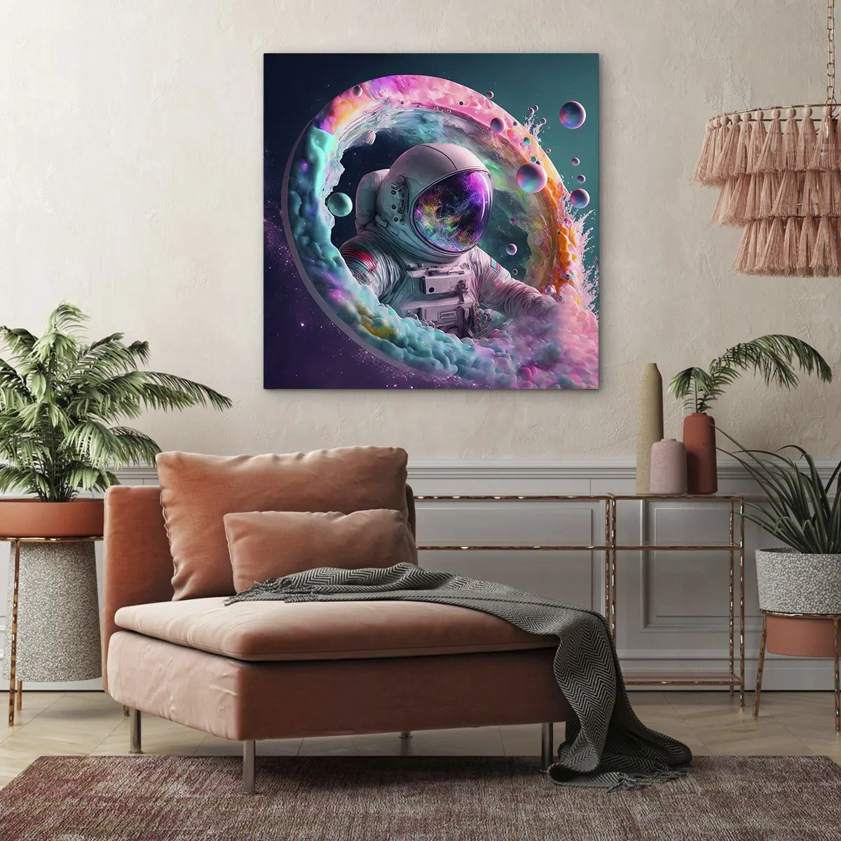 Impression sur toile - Image sur toile - porte des étoiles - 40x40 cm