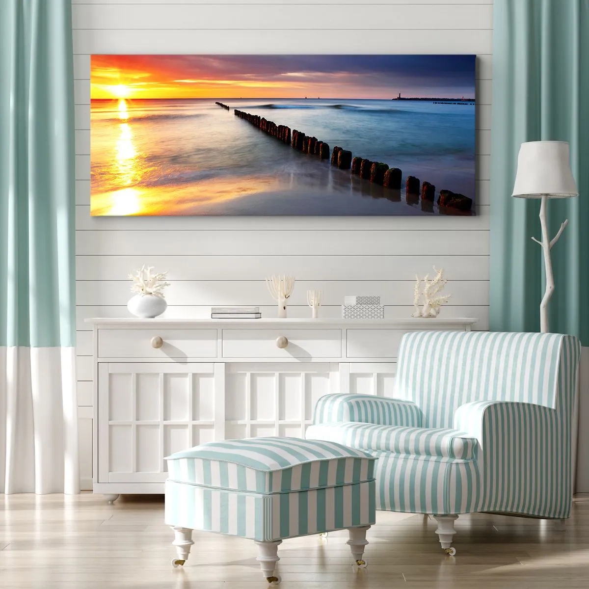 Impression sur toile - Image sur toile - Ecoute le silence - 100x40 cm