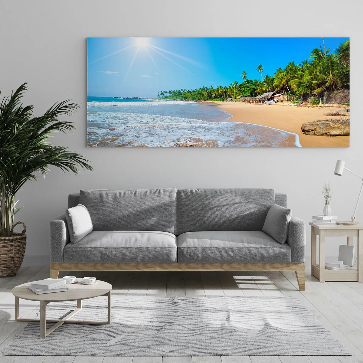 Impression sur verre - Image sur verre - Un endroit exotique pour vous - 90x30 cm
