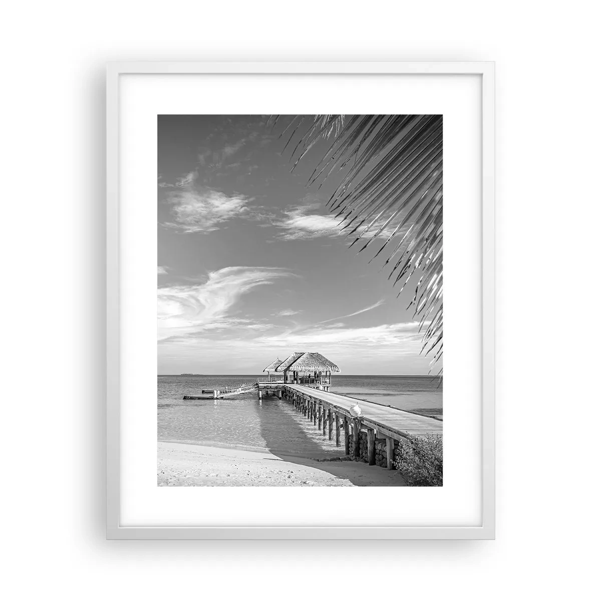 Affiche dans un cadre blanc - Poster - Souvenirs ou rêve? - 40x50 cm