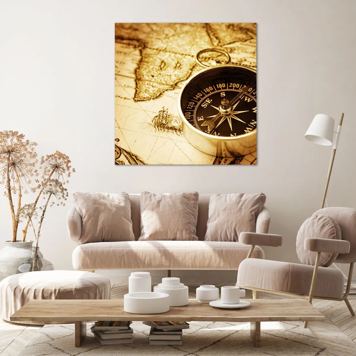 Impression sur toile - Image sur toile - Est ou ouest? - 30x30 cm