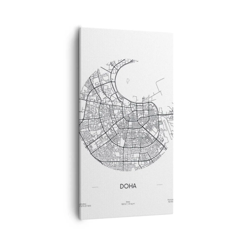 Impression sur toile - Image sur toile - Anatomie de Doha - 55x100 cm