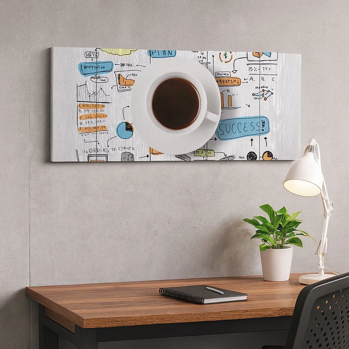 Impression sur toile - Image sur toile - Il est temps de faire une pause - 100x40 cm