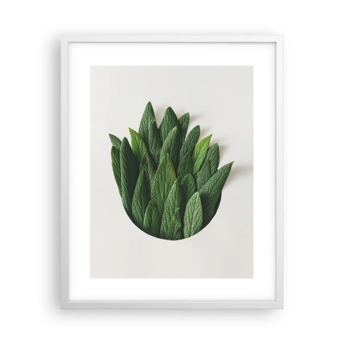 Affiche dans un cadre blanc - Poster - Curiosité sans retenue - 40x50 cm