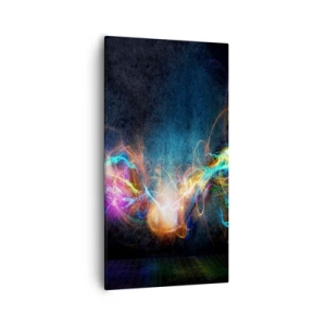 Impression sur toile - Image sur toile - Joyeusement contre l'obscurité - 55x100 cm