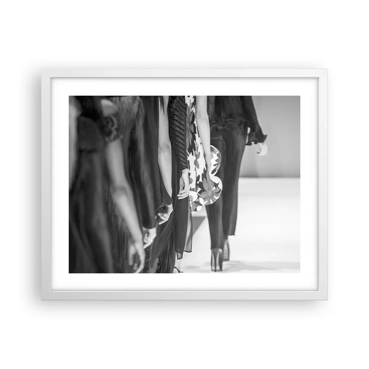 Affiche dans un cadre blanc - Poster - Un défilé stylé - 50x40 cm