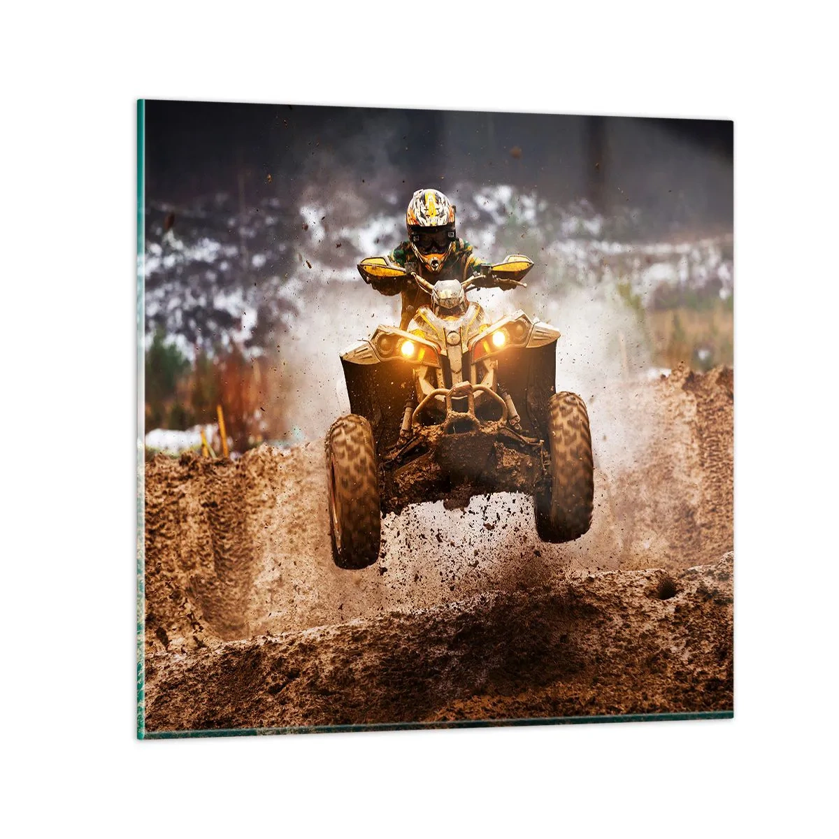 Impression sur verre - Image sur verre - No risk no fun - 70x70 cm