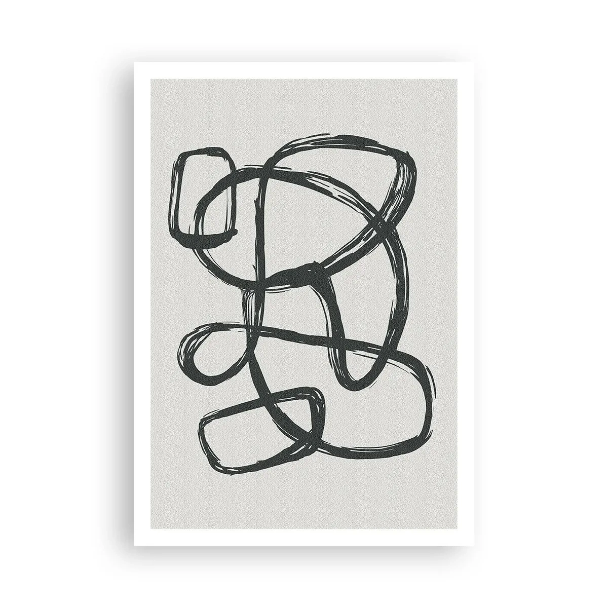 Affiche - Poster - Abstraction en boucle - 70x100 cm