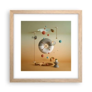 Affiche dans un chêne clair - Poster - Tout peut arriver - 30x30 cm