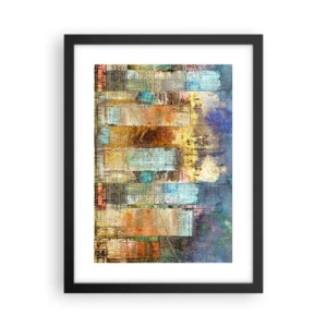 Affiche dans un cadre noir - Poster - Une métropole ensoleillée - 30x40 cm