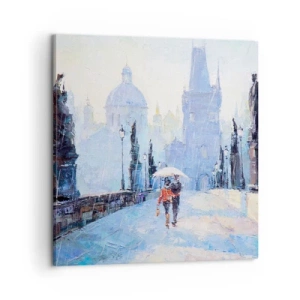 Impression sur toile - Image sur toile - La pluie a dû nous charmer - 60x60 cm
