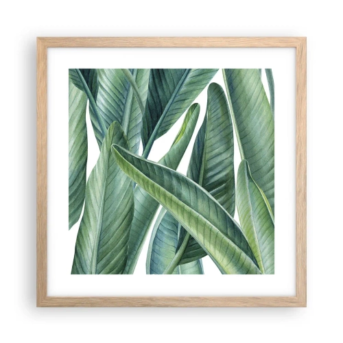 Affiche dans un chêne clair - Poster - La nature face à elle-même - 40x40 cm