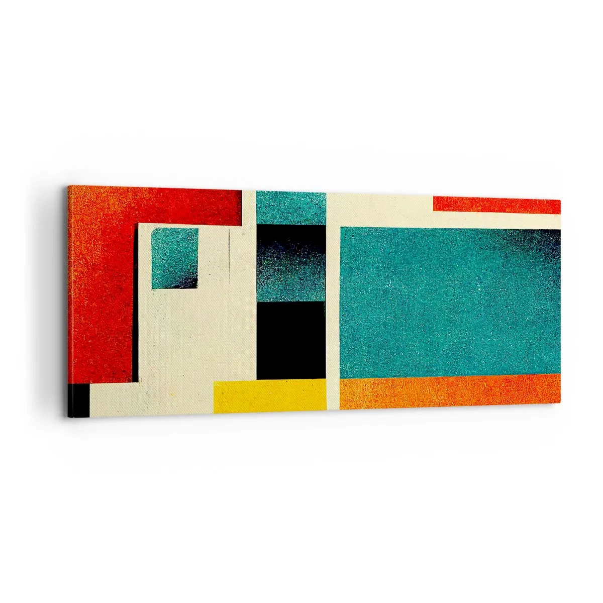 Impression sur toile - Image sur toile - Abstraction géométrique – bonne énergie - 100x40 cm