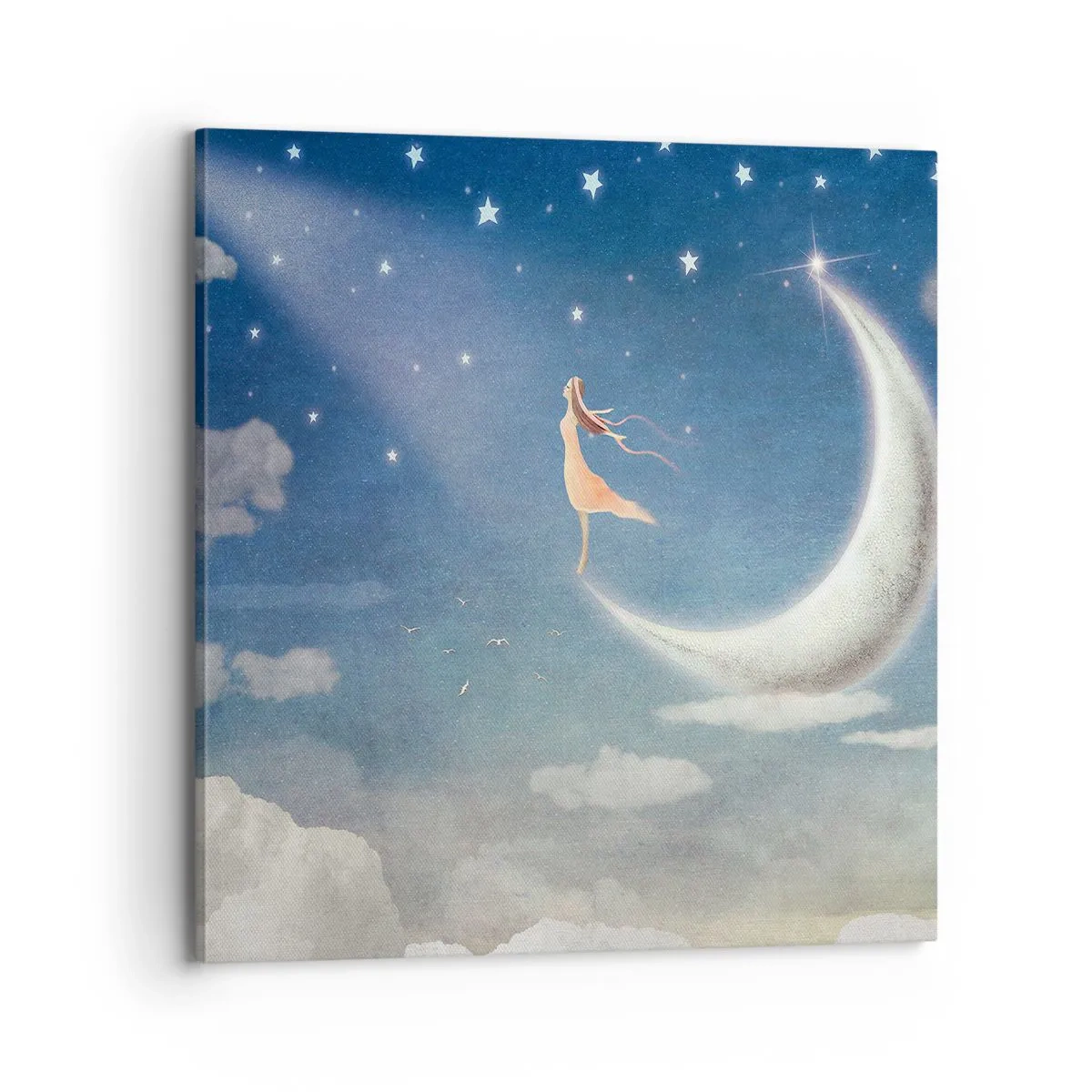 Impression sur toile - Image sur toile - Valise bleue - 70x70 cm