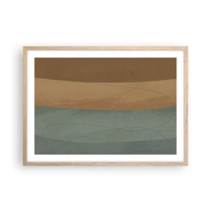 Affiche dans un chêne clair - Poster - Composition horizontale - 70x50 cm