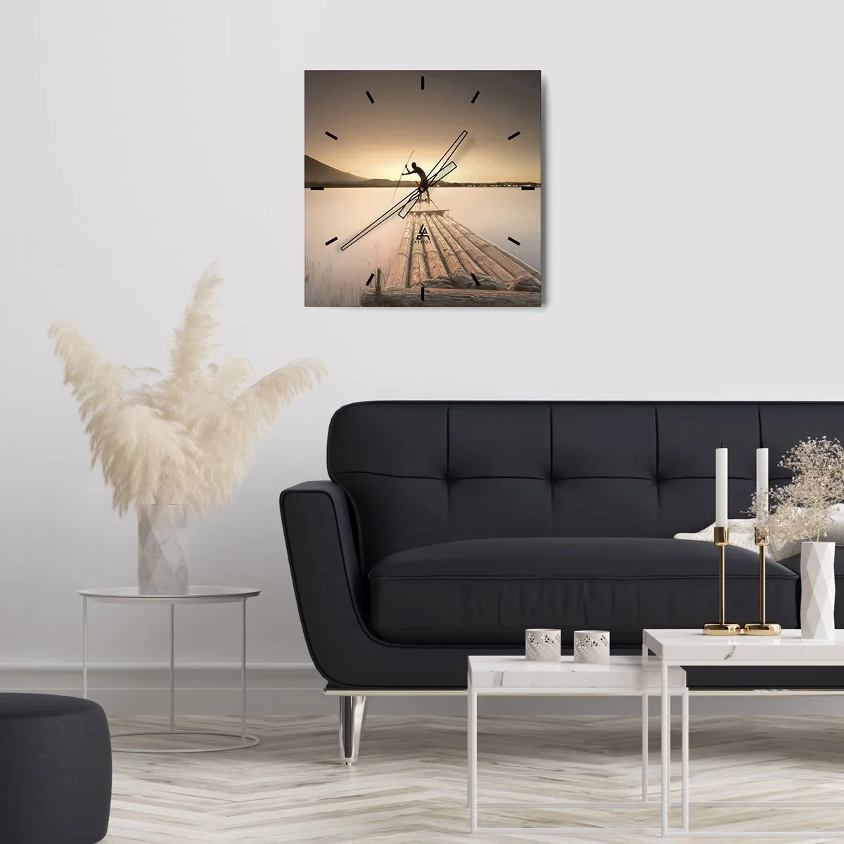 Horloge murale - Pendule murale - Avant la fin du jour - 40x40 cm