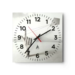 Horloge murale - Pendule murale - Épreuve de force - 40x40 cm