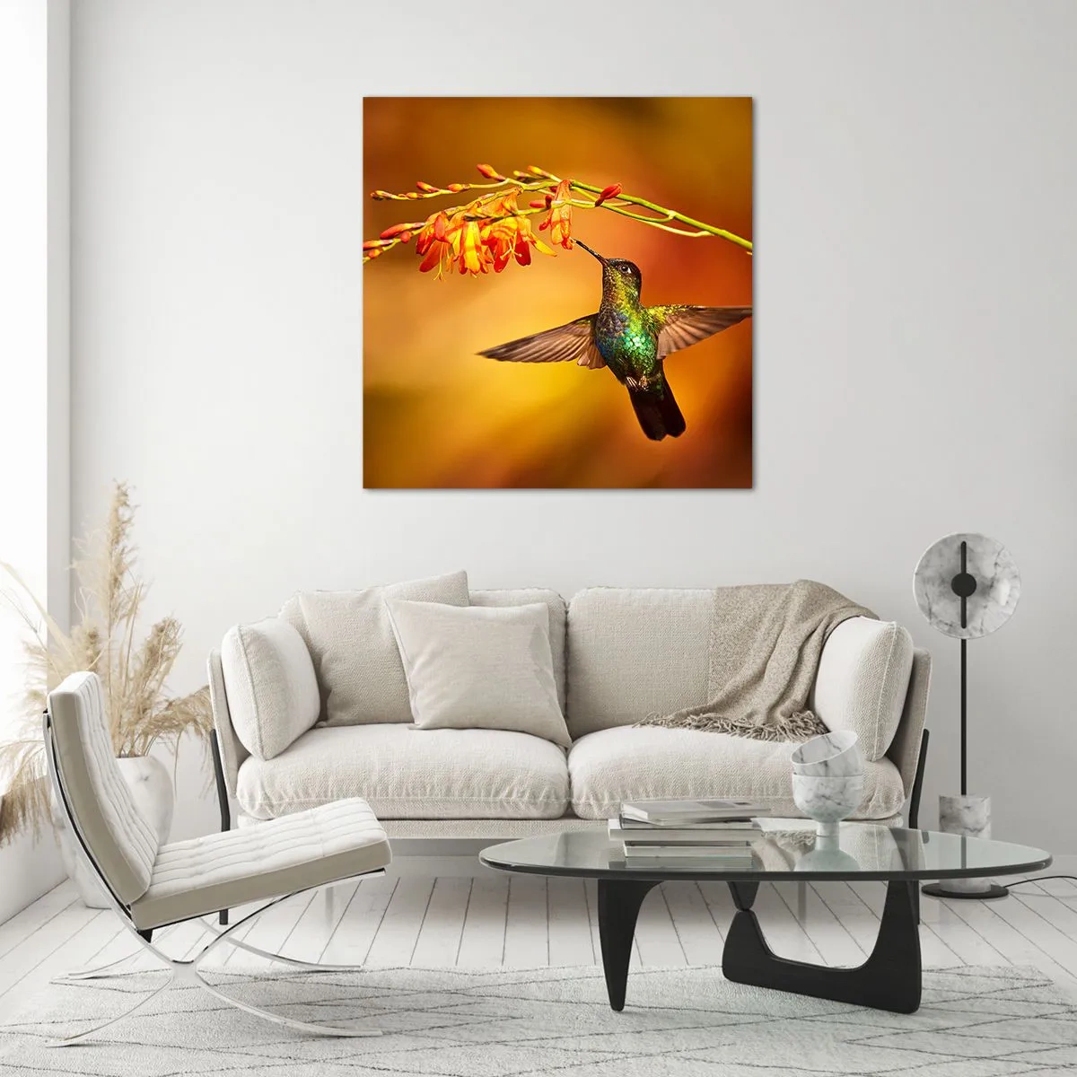 Impression sur verre - Image sur verre - Un messager de lumière selon les Mayas - 60x60 cm
