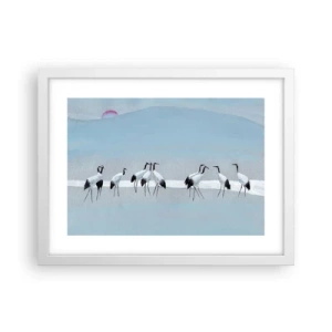 Affiche dans un cadre blanc - Poster - Après une chaude journée - 40x30 cm