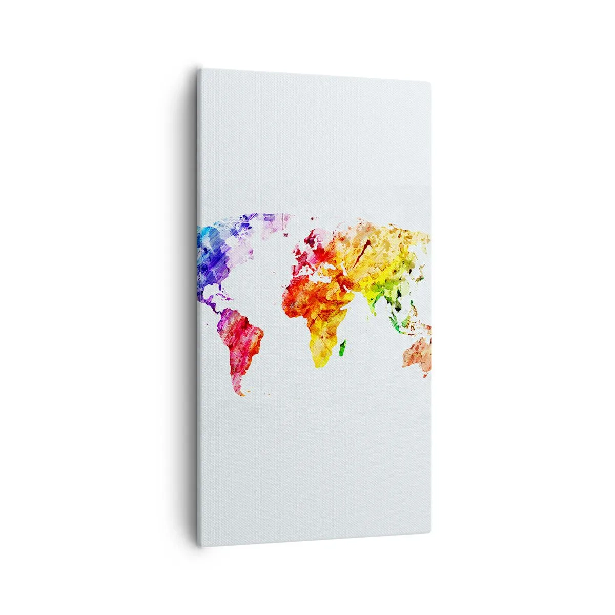 Impression sur toile - Image sur toile - Toutes les couleurs du monde - 55x100 cm