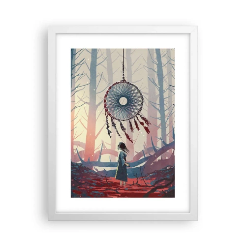 Affiche dans un cadre blanc - Poster - Rituel secret du bonheur - 30x40 cm