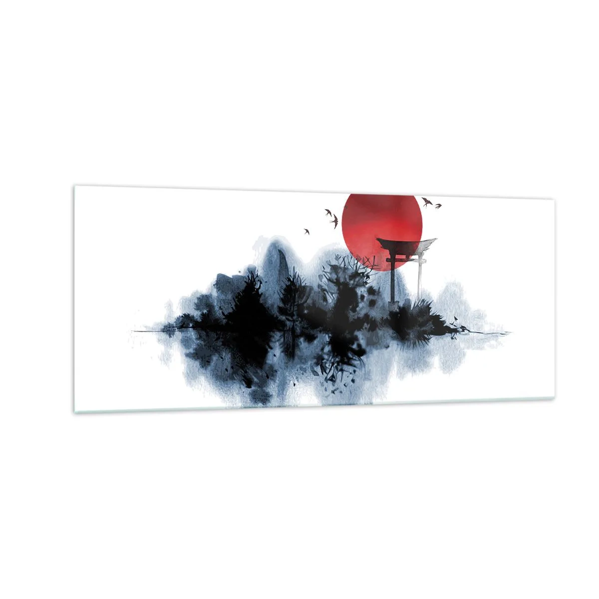 Impression sur verre - Image sur verre - Vue japonnaise - 100x40 cm