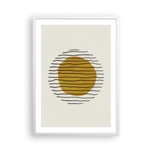 Affiche dans un cadre blanc - Poster - Abstraction tremblante de chaleur - 50x70 cm