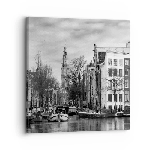 Impression sur toile - Image sur toile - Climat d'Amsterdam - 30x30 cm