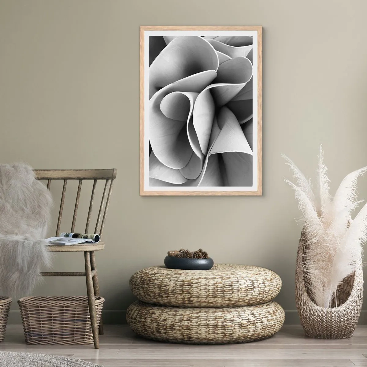 Affiche dans un chêne clair - Poster - Il s'en passe dans l'espace - 30x40 cm