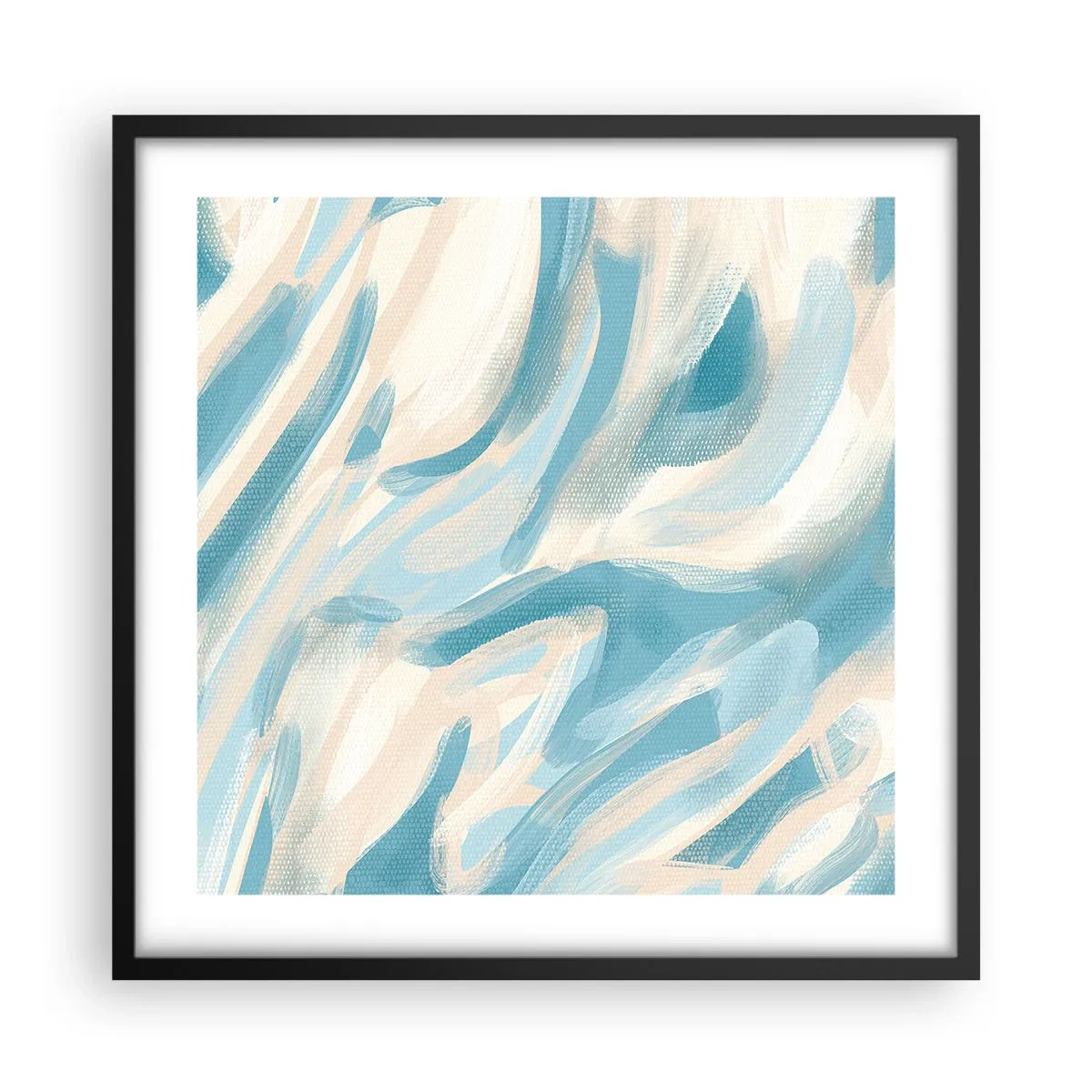 Affiche dans un cadre noir - Poster - Brise printanière - 50x50 cm