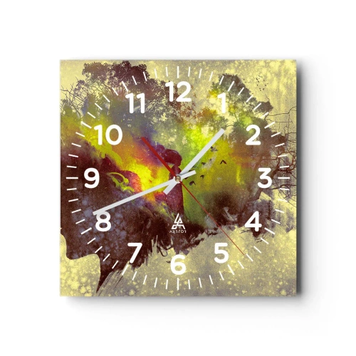 Horloge murale - Pendule murale - Mère Nature - 30x30 cm