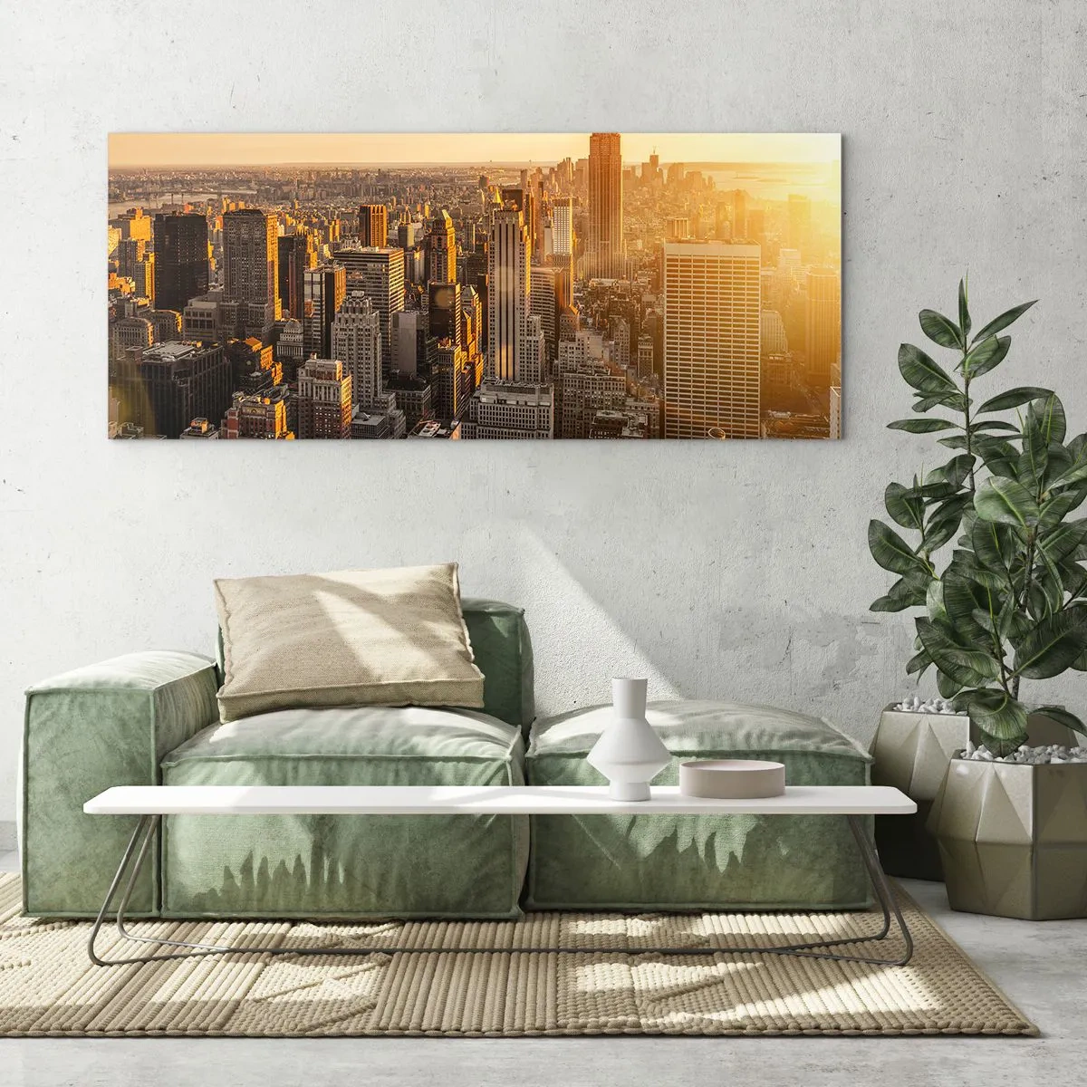 Impression sur verre - Image sur verre - Grandir au soleil - 100x40 cm