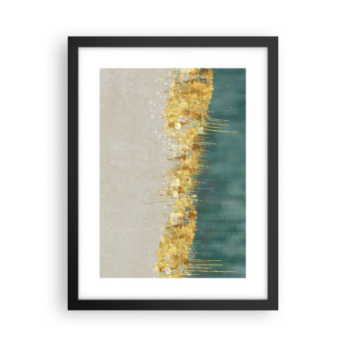 Affiche dans un cadre noir - Poster - La frontière dorée - 30x40 cm