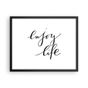 Affiche dans un cadre noir - Poster - Rien à ajouter.... - 50x40 cm