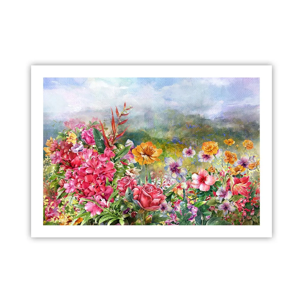 Affiche - Poster - Un jardin devenu fou - 70x50 cm