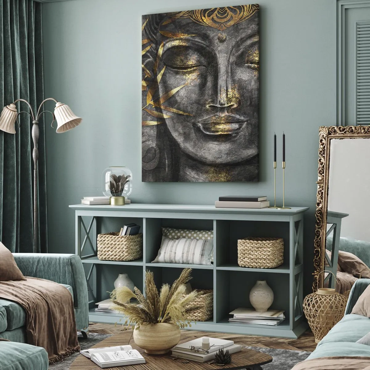 Impression sur toile - Image sur toile - Ressentir le calme - 55x100 cm