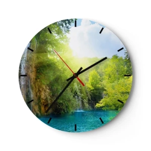 Horloge murale - Pendule murale - Ce doit être le paradis ici - 40x40 cm