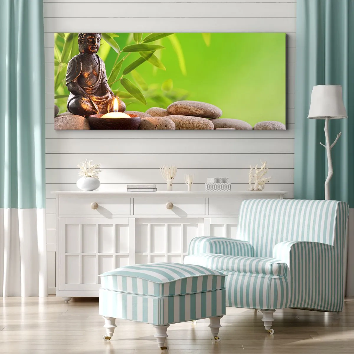 Impression sur toile - Image sur toile - La vie est belle - 90x30 cm