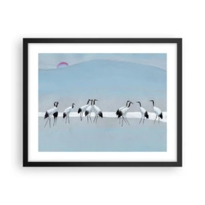 Affiche dans un cadre noir - Poster - Après une chaude journée - 50x40 cm