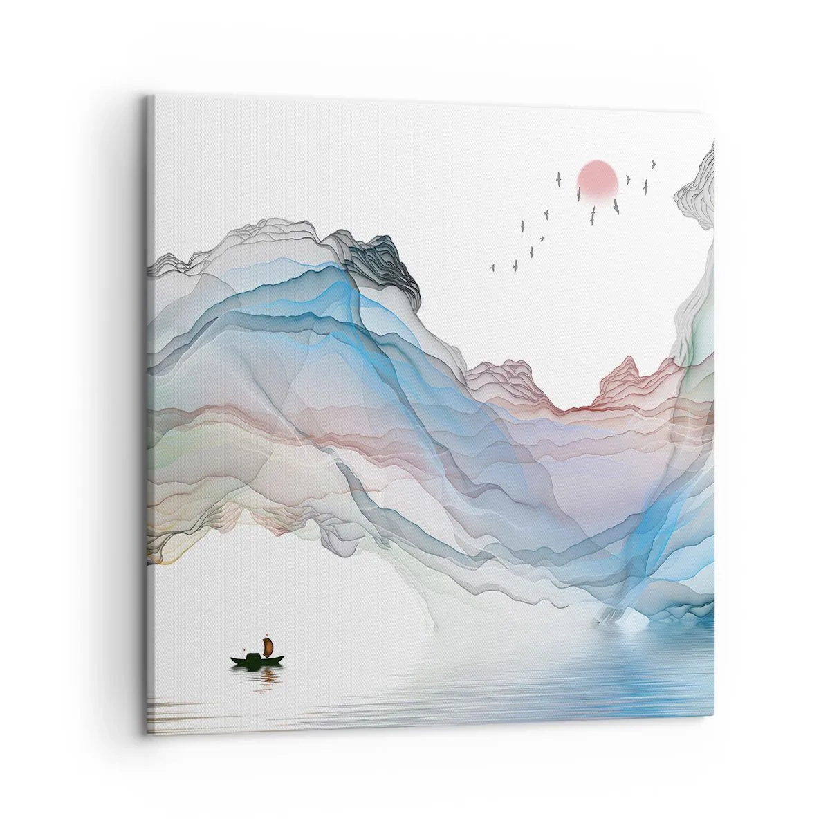 Impression sur toile - Image sur toile - Vers les montagnes de cristal - 50x50 cm