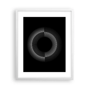 Affiche dans un cadre blanc - Poster - Soleil noir - 40x50 cm