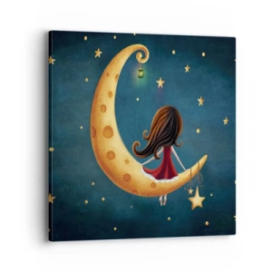 Impression sur toile - Image sur toile - Il était une fois... - 40x40 cm